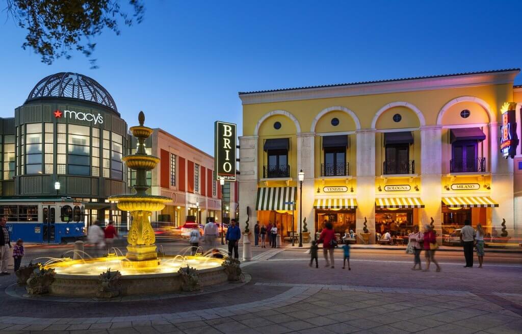 City Place shopping district in West Palm Beach