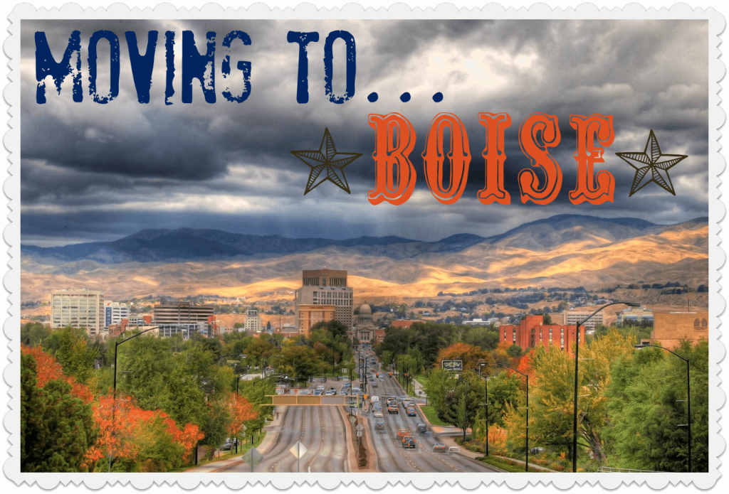 Movine to Boise with a view of the city and mountains