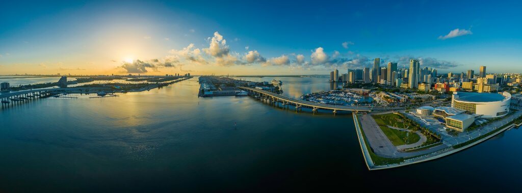 Miami skyline panorama 