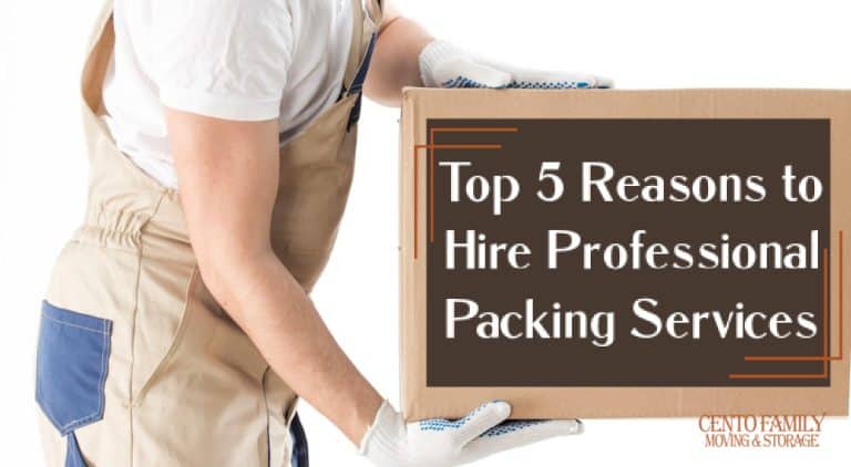 Top 5 Reasons to Hire Professional Packing Services - Cento Moving