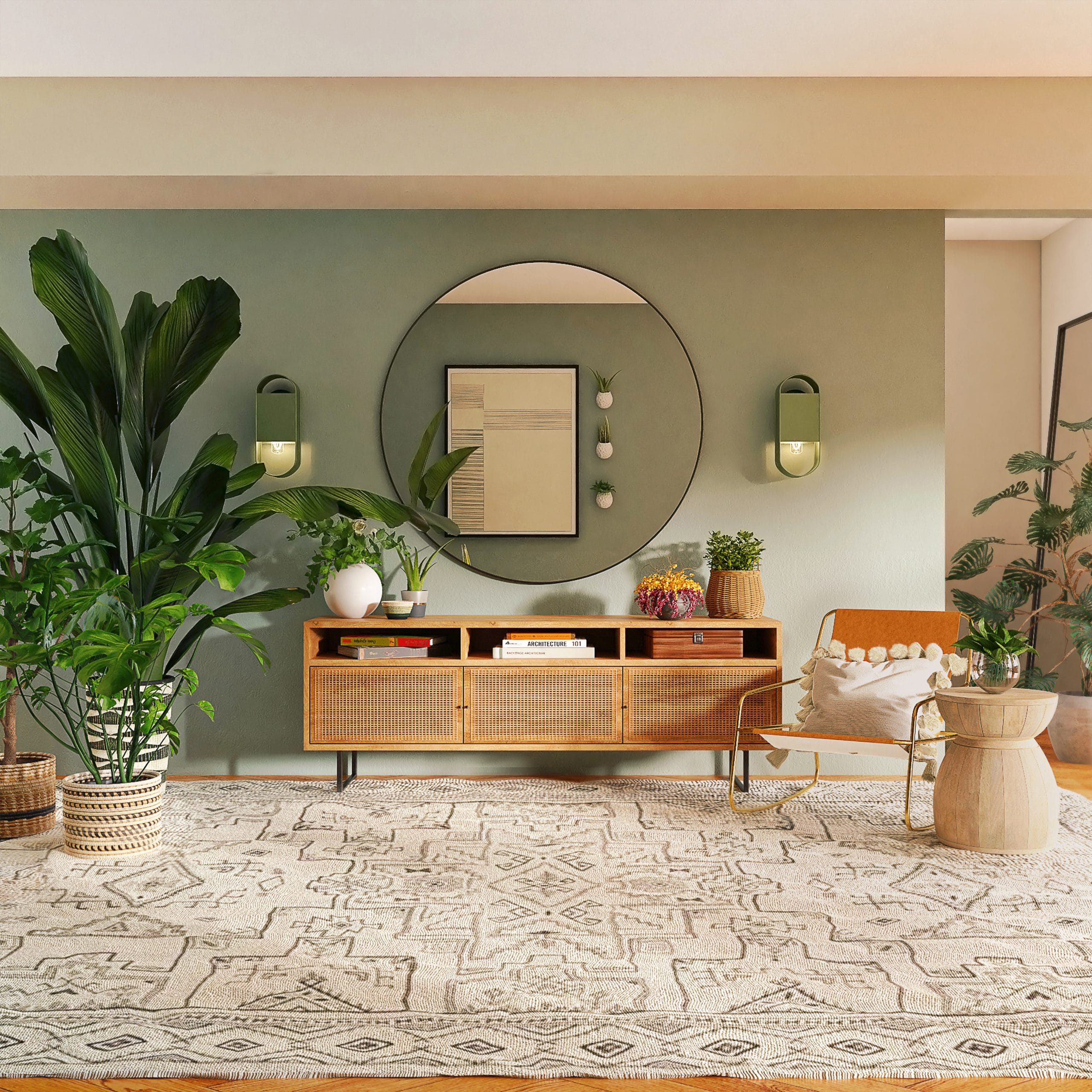 living room styled by orlando interior designer