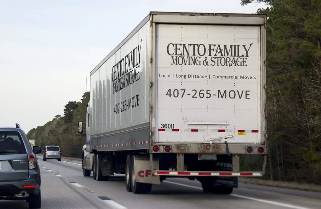 Cento Moving truck doing a long distance move